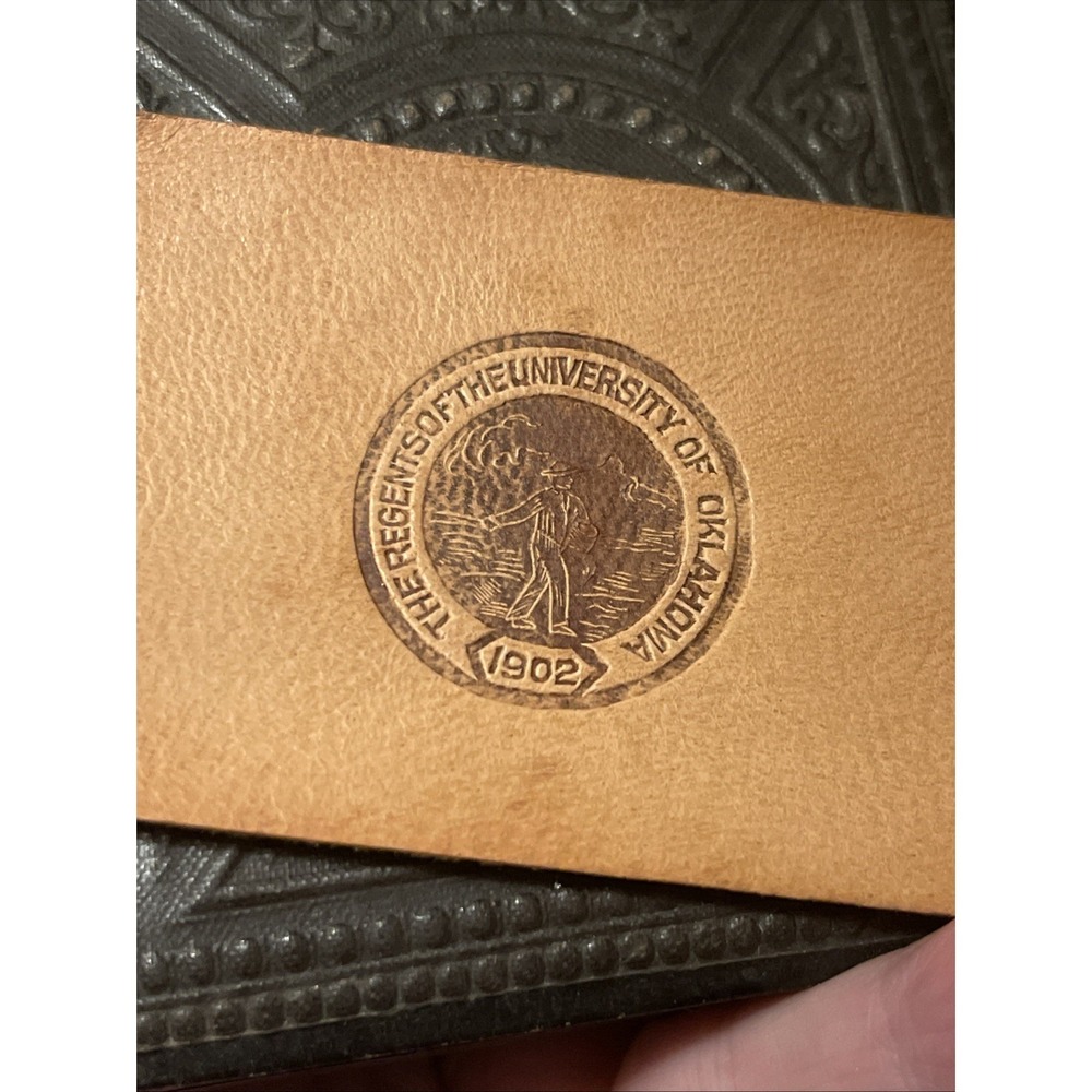 University  Of Oklahoma Tobacco Leather Premium 1910's